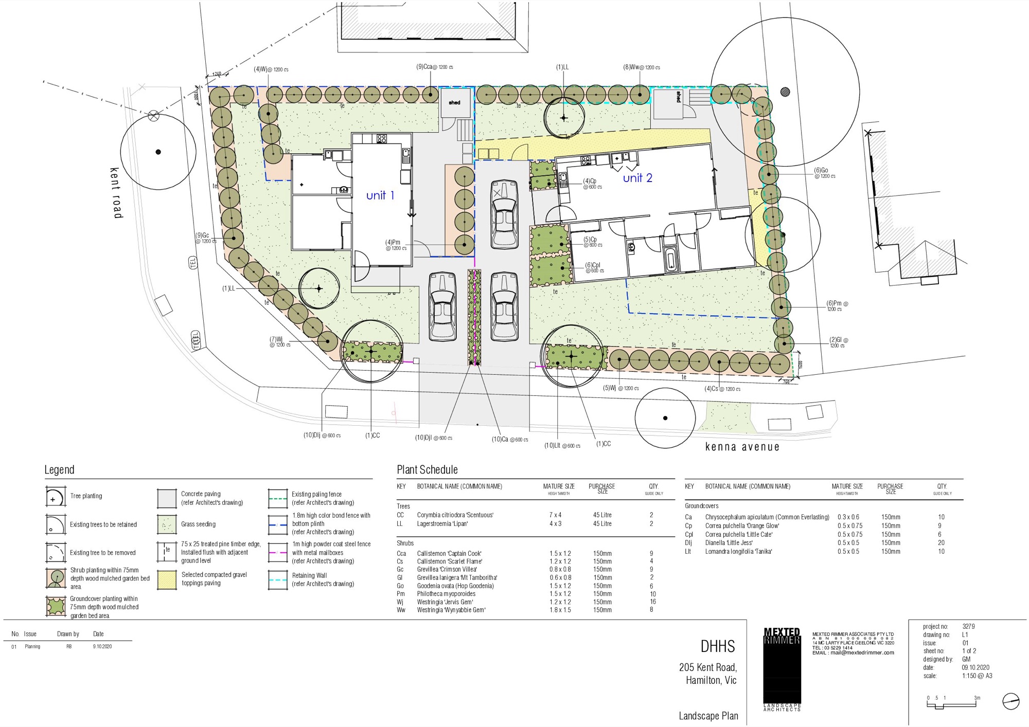 DHHS — Kent Road Landscape Plan