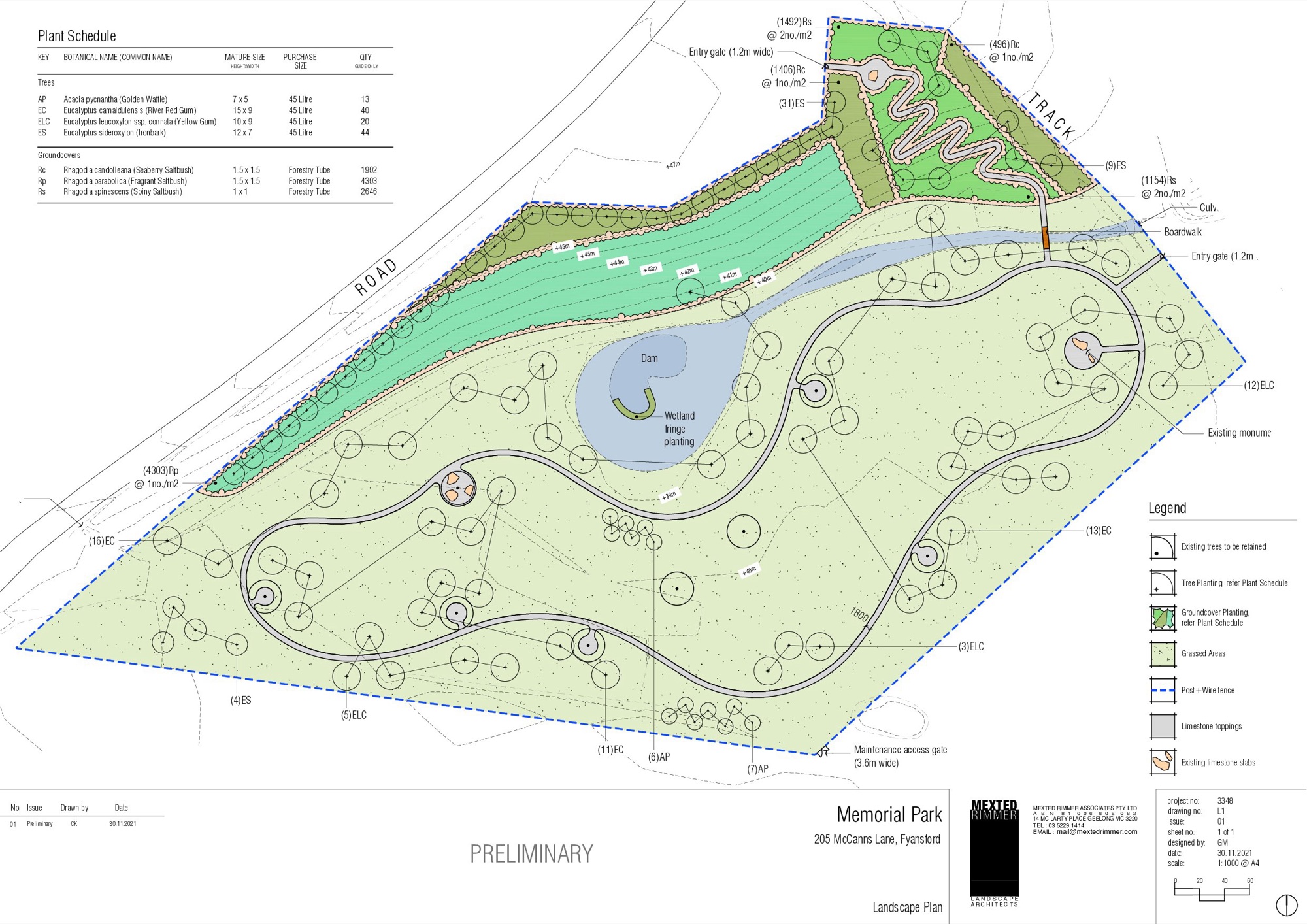 Preliminary Landscape Plan