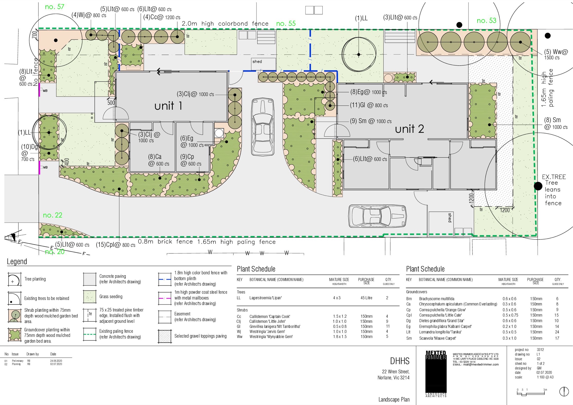 22 Wren Street Norlane — Landscape Plan